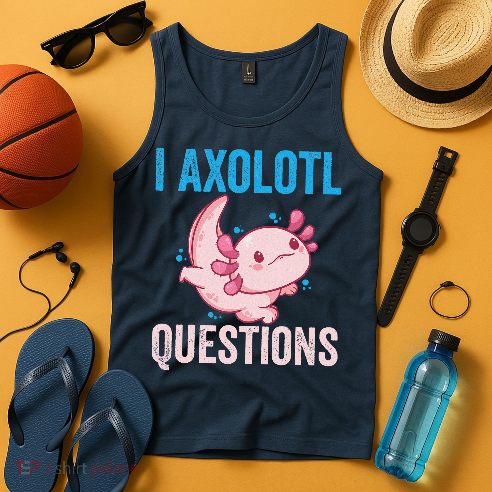 I Axolotl Questions I Axolotl Cute Tank Top