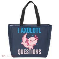 I Axolotl Questions I Axolotl Cute Tote Bag thumb 0