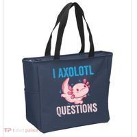I Axolotl Questions I Axolotl Cute Tote Bag thumb 2