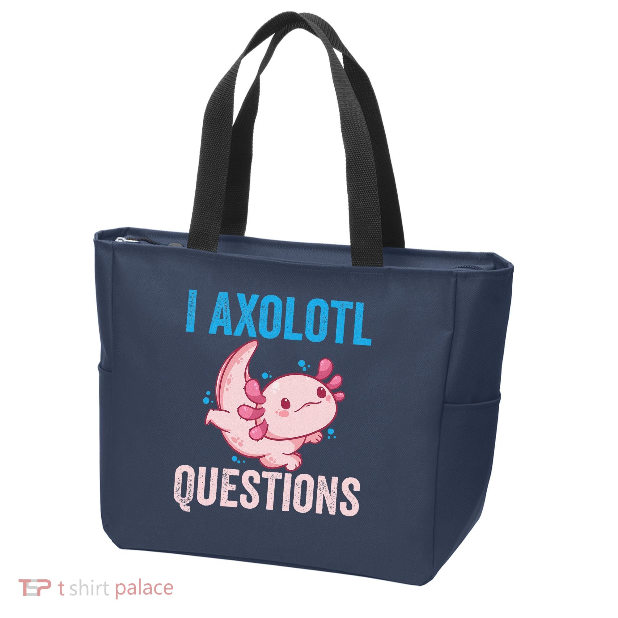 I Axolotl Questions I Axolotl Cute Tote Bag