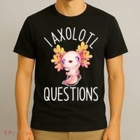 I Axolotl Questions Funny Cute Anime Pet T-Shirt thumb 3