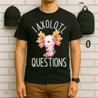 I Axolotl Questions Funny Cute Anime Pet T-Shirt thumb 6