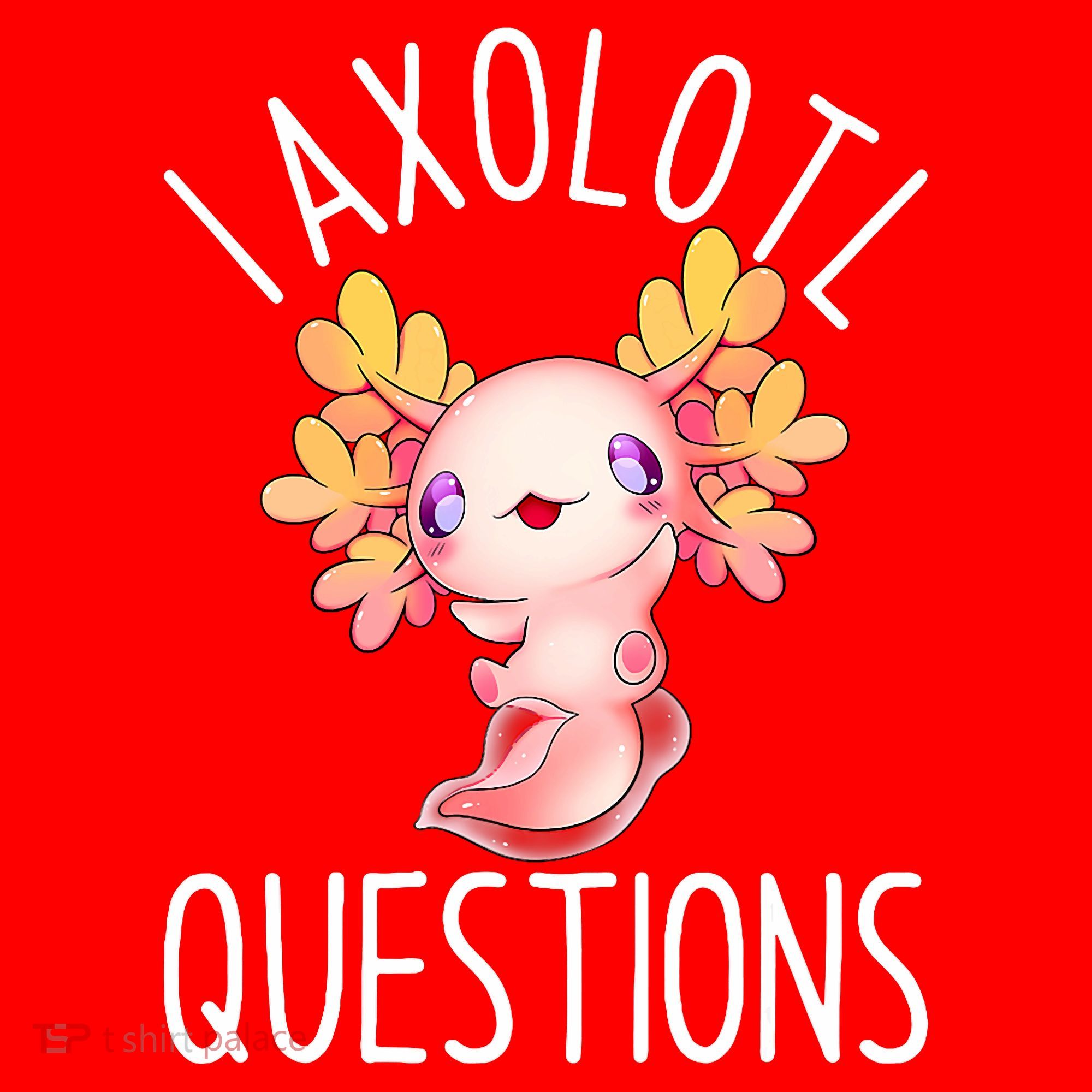 I Axolotl Questions Funny Cute Anime Pet Santa Hat