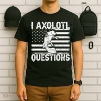 I Axolotl Questions Funny Axolotl Animal  T-Shirt thumb 6