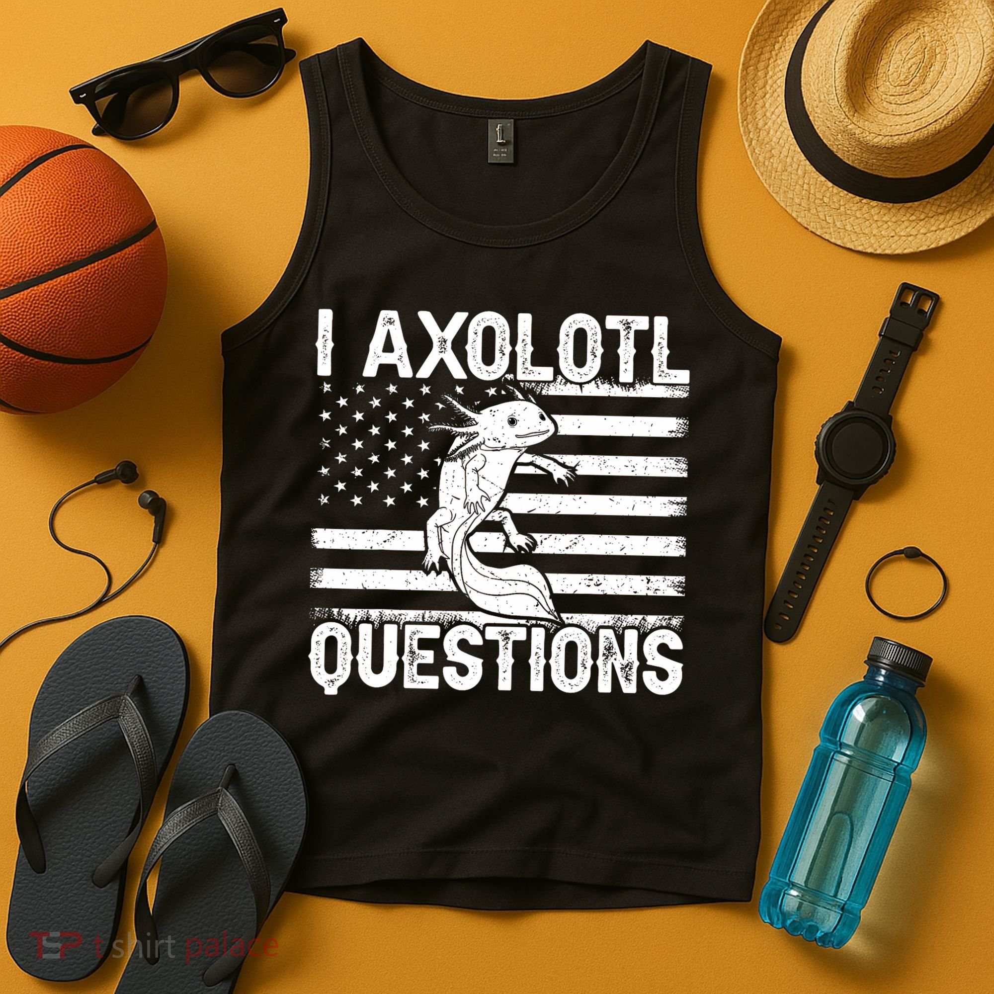 I Axolotl Questions Funny Axolotl Animal  Tank Top