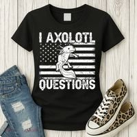 I Axolotl Questions Funny Axolotl Animal  Women's T-Shirt thumb 3