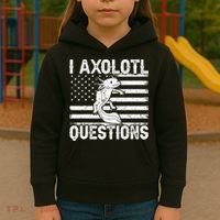 I Axolotl Questions Funny Axolotl Animal  Kids Hoodie thumb 3