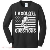 I Axolotl Questions Funny Axolotl Animal  Kids Long Sleeve Shirt thumb 0