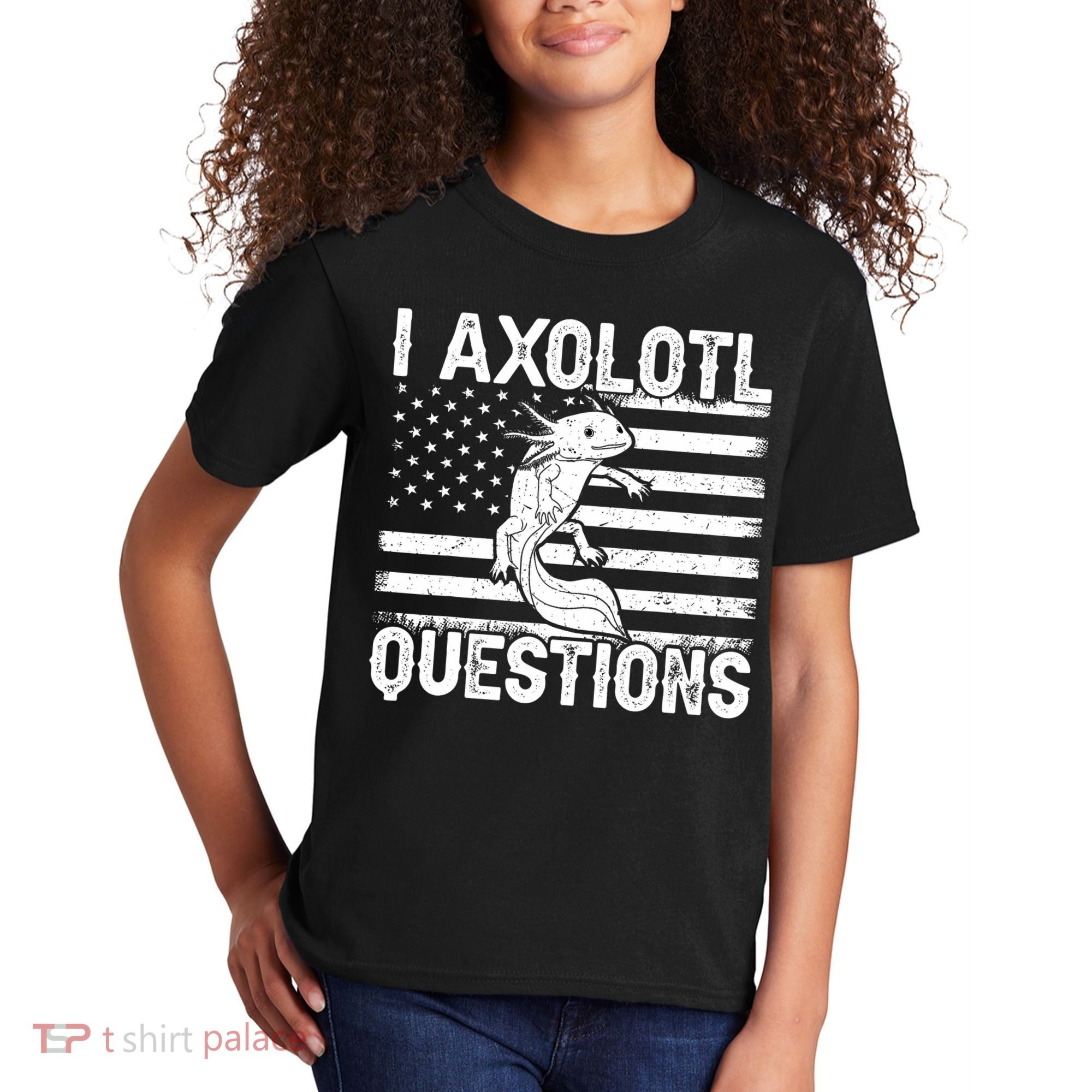 I Axolotl Questions Funny Axolotl Animal  Kids T-Shirt