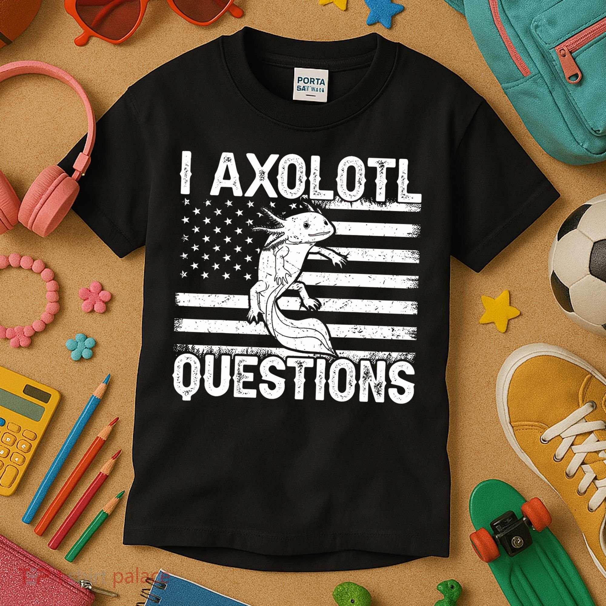 I Axolotl Questions Funny Axolotl Animal  Kids T-Shirt