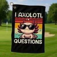 I Axolotl Questions Golf Towel thumb 1