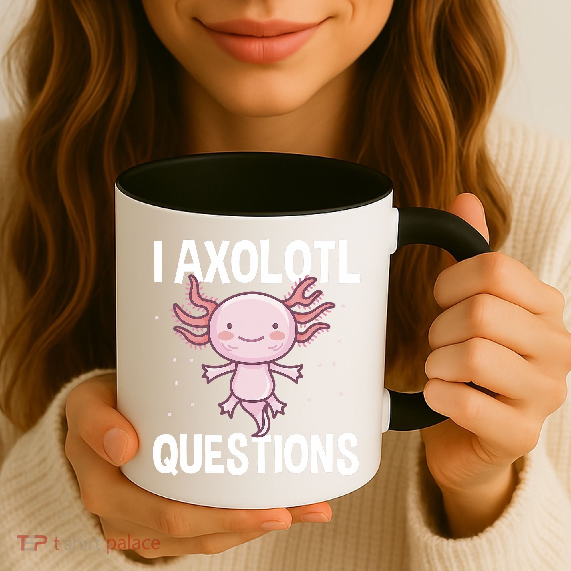I Axolotl Questions Funny Cute Kawaii Coffee Mug