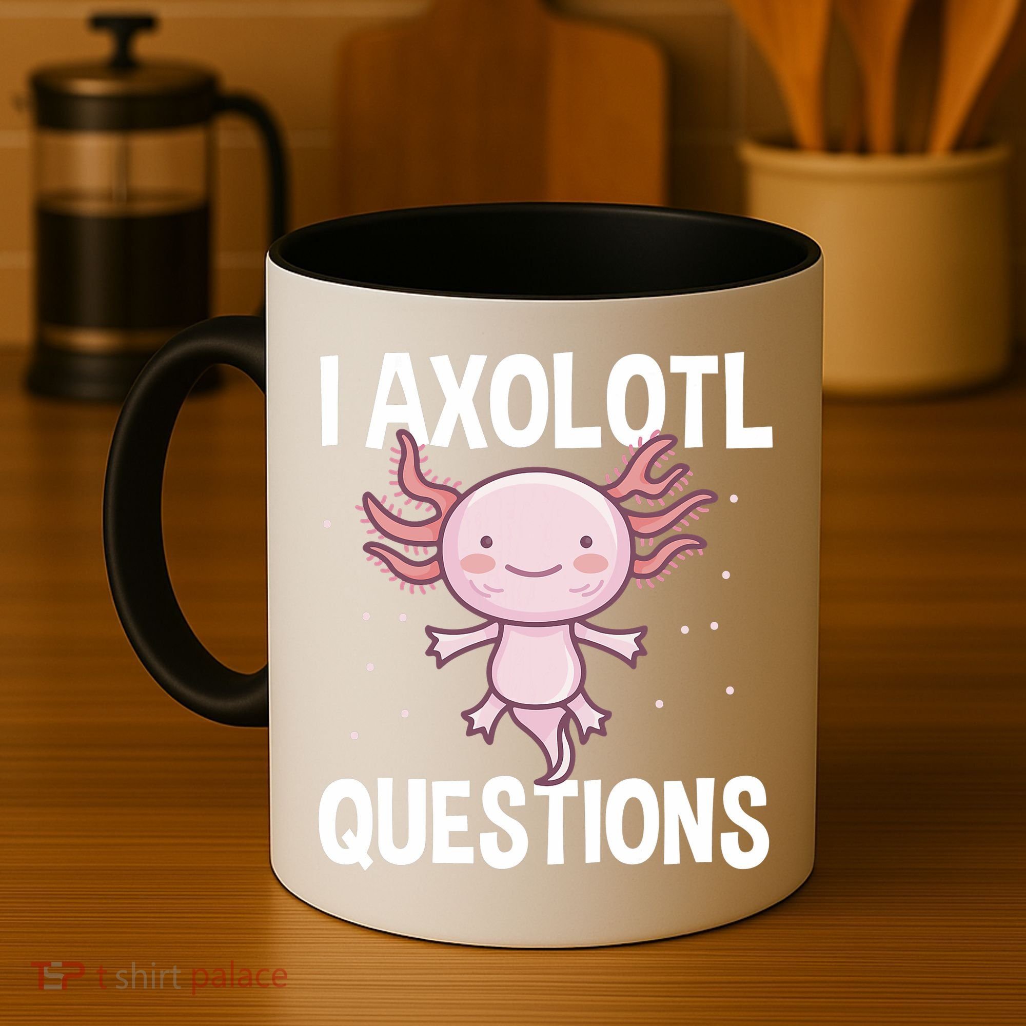 I Axolotl Questions Funny Cute Kawaii Coffee Mug