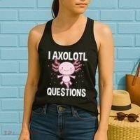I Axolotl Questions Funny Cute Kawaii Women's Tank Top thumb 2