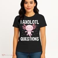 I Axolotl Questions Funny Cute Kawaii Women's T-Shirt thumb 4
