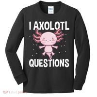 I Axolotl Questions Funny Cute Kawaii Kids Long Sleeve Shirt thumb 0