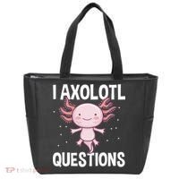 I Axolotl Questions Funny Cute Kawaii Tote Bag thumb 0