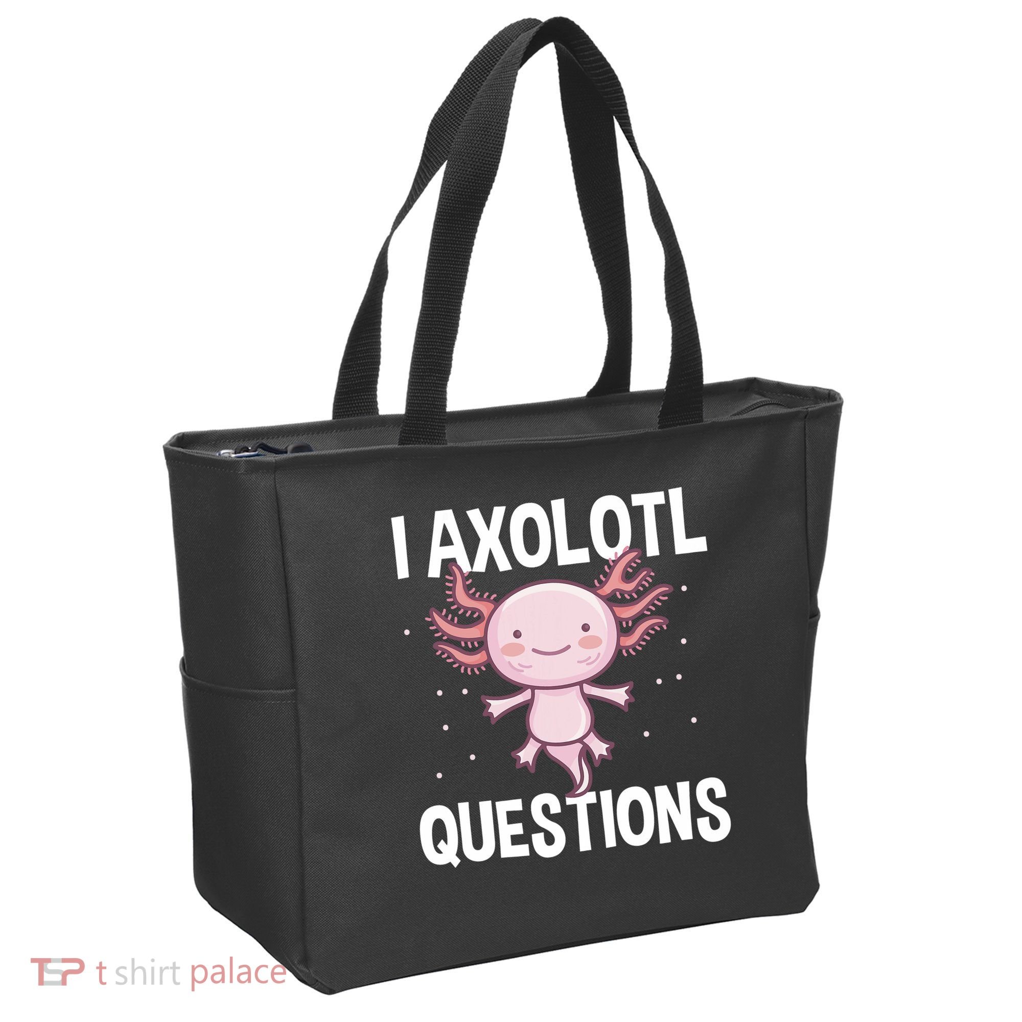 I Axolotl Questions Funny Cute Kawaii Tote Bag