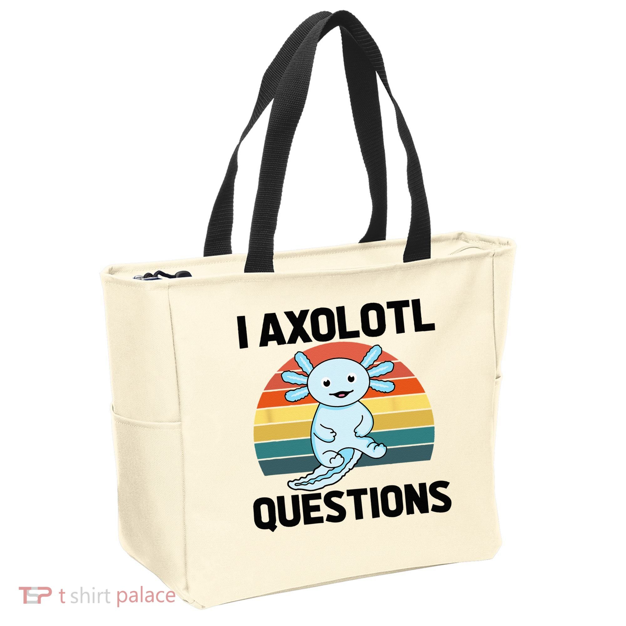 I Axolotl Questions Tote Bag