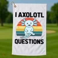 I Axolotl Questions Golf Towel thumb 1
