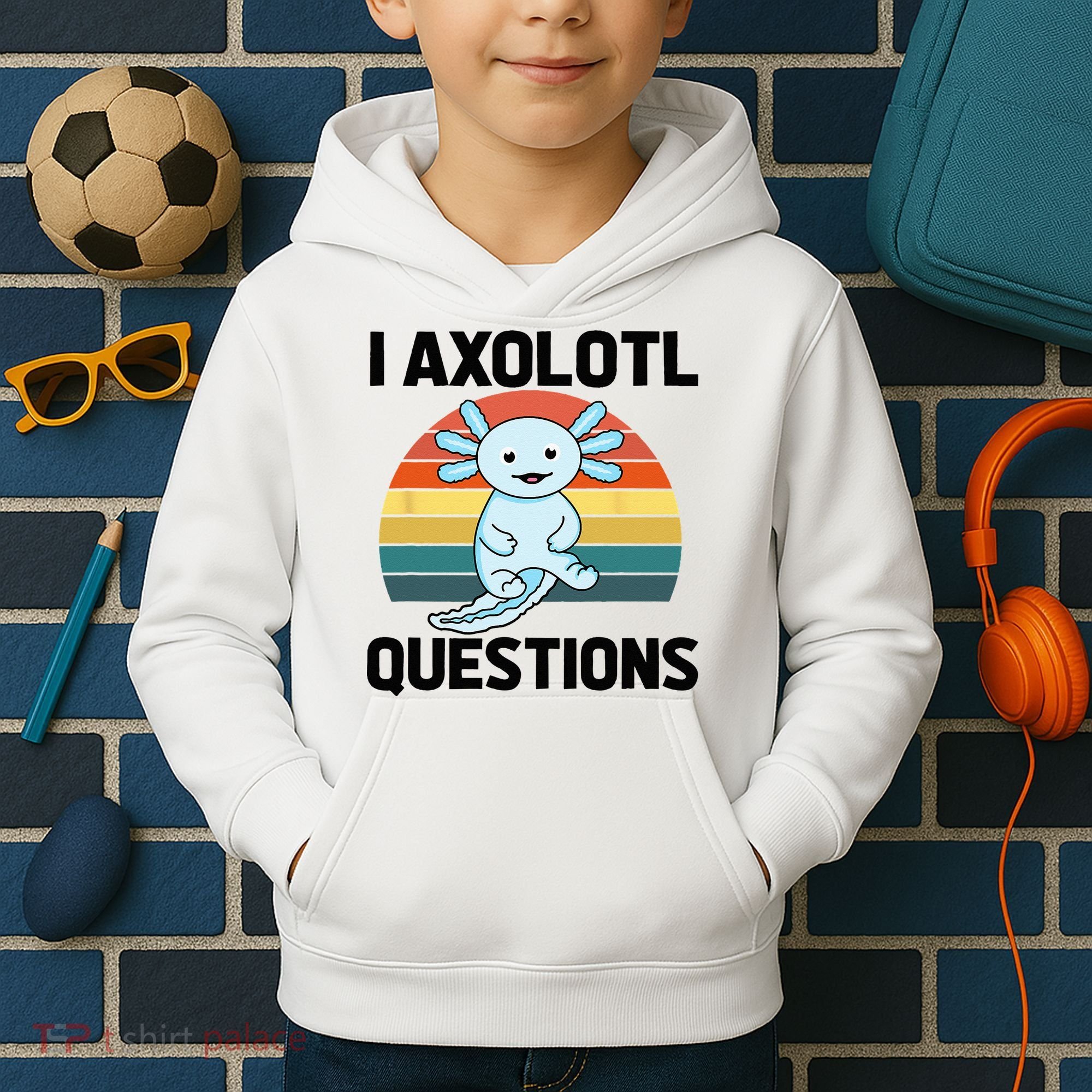 I Axolotl Questions Kids Hoodie