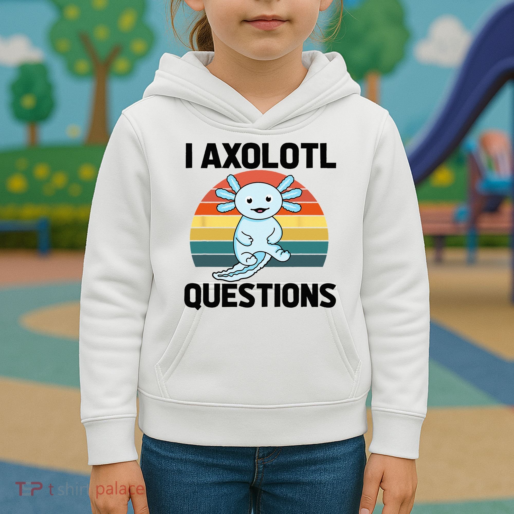 I Axolotl Questions Kids Hoodie