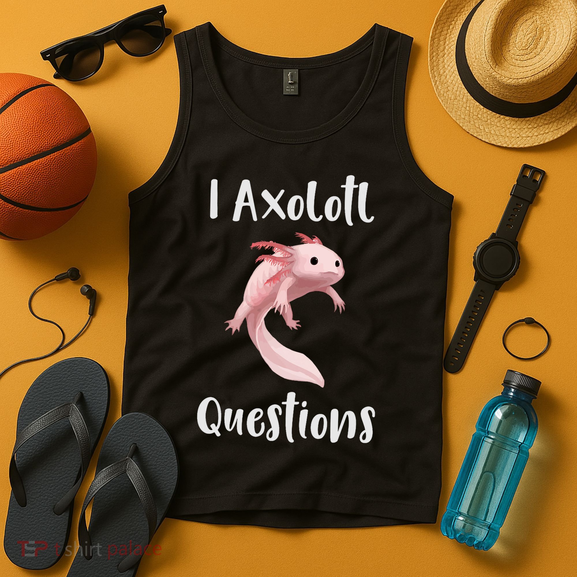 I Axolotl  Question Funny Cute Axolotl  Tank Top