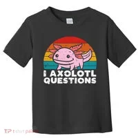 I Axolotl Questions Sunset Retro Toddler T-Shirt thumb 0