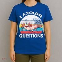 I Axolotl Questions Vintage Axolotl Gift Boys Girls T-Shirt thumb 4