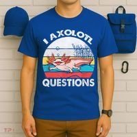 I Axolotl Questions Vintage Axolotl Gift Boys Girls T-Shirt thumb 6
