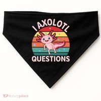 I Axolotl Questions Cute Axolotl USA-Made Doggie Bandana thumb 0