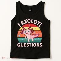 I Axolotl Questions Cute Axolotl Tank Top thumb 2