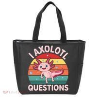 I Axolotl Questions Cute Axolotl Tote Bag thumb 0