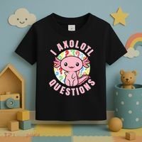 I Axolotl Questions Funny P.ink Axolotl Kawaii Toddler T-Shirt thumb 3