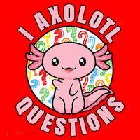 I Axolotl Questions Funny P.ink Axolotl Kawaii Santa Hat thumb 1