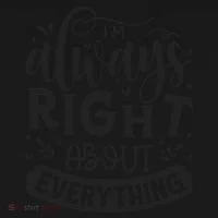 I’M Always Right About Everything Toddler Hoodie thumb 2