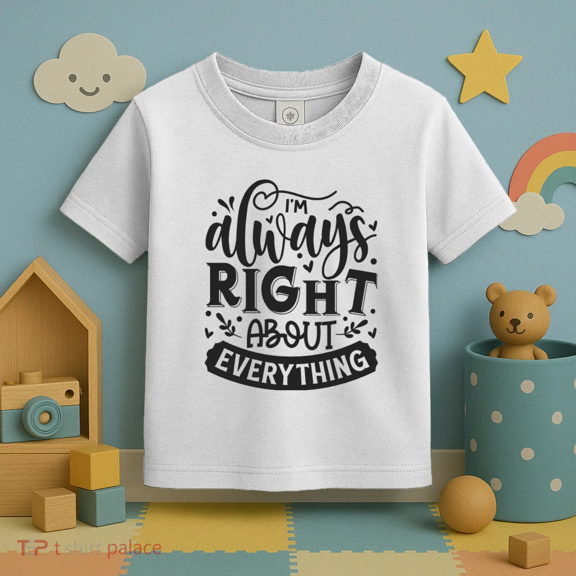 I’M Always Right About Everything Toddler T-Shirt
