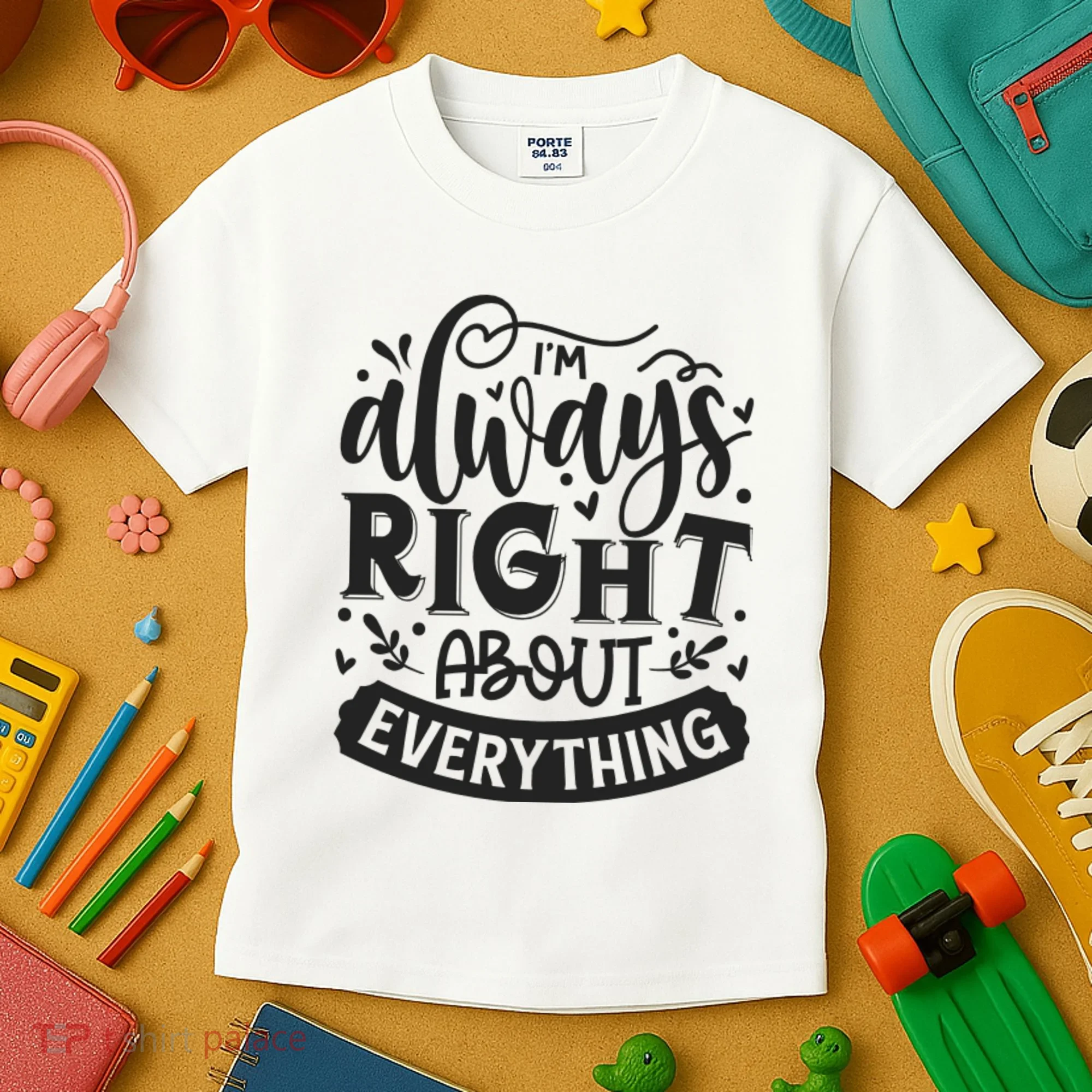 I’M Always Right About Everything Kids T-Shirt