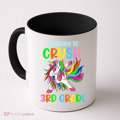 I Am Ready To Crush 3rd Grade Dabbing Unicorn Back To School Coffee Mug