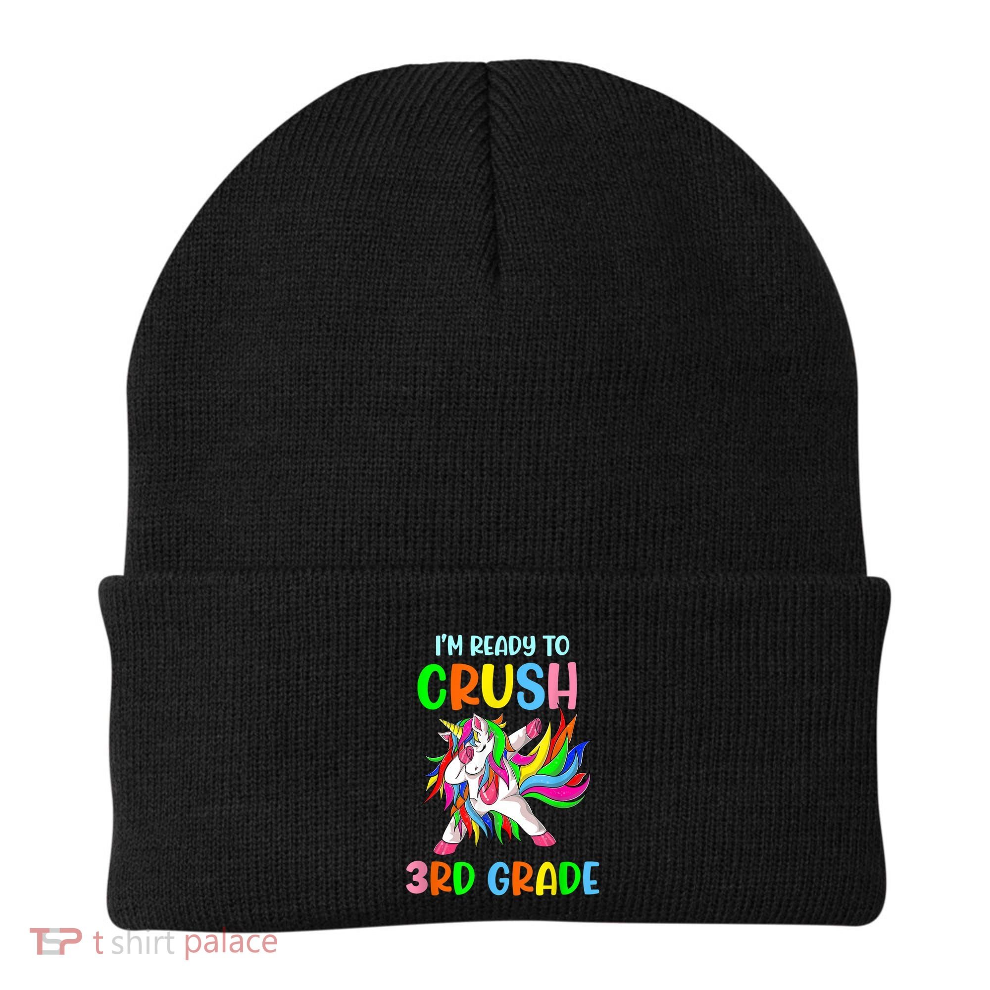 I Am Ready To Crush 3rd Grade Dabbing Unicorn Back To School Beanie
