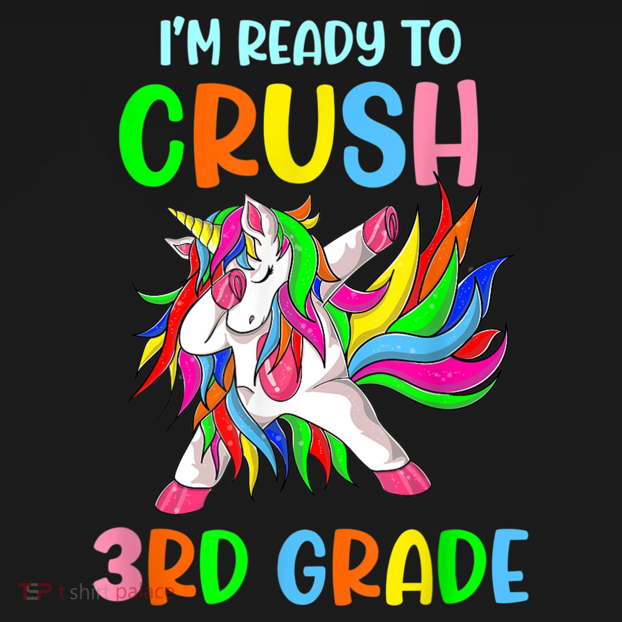 I Am Ready To Crush 3rd Grade Dabbing Unicorn Back To School Women's Hoodie