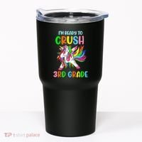 I Am Ready To Crush 3rd Grade Dabbing Unicorn Back To School Tumbler thumb 0