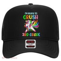 I Am Ready To Crush 3rd Grade Dabbing Unicorn Back To School Hat thumb 0