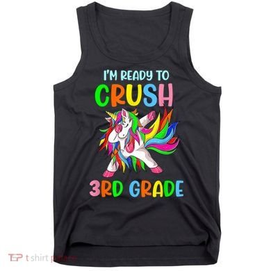 I Am Ready To Crush 3rd Grade Dabbing Unicorn Back To School Tank Top