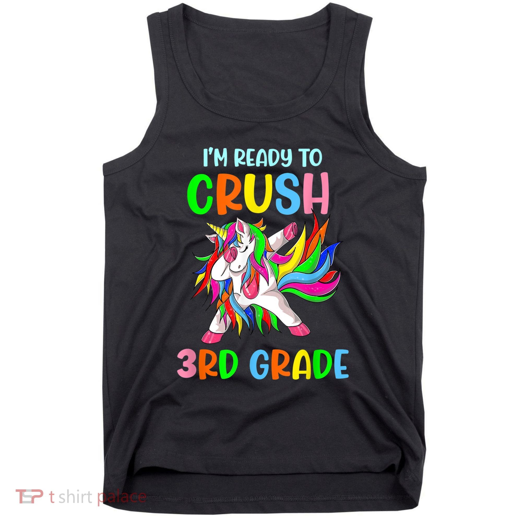 I Am Ready To Crush 3rd Grade Dabbing Unicorn Back To School Tank Top