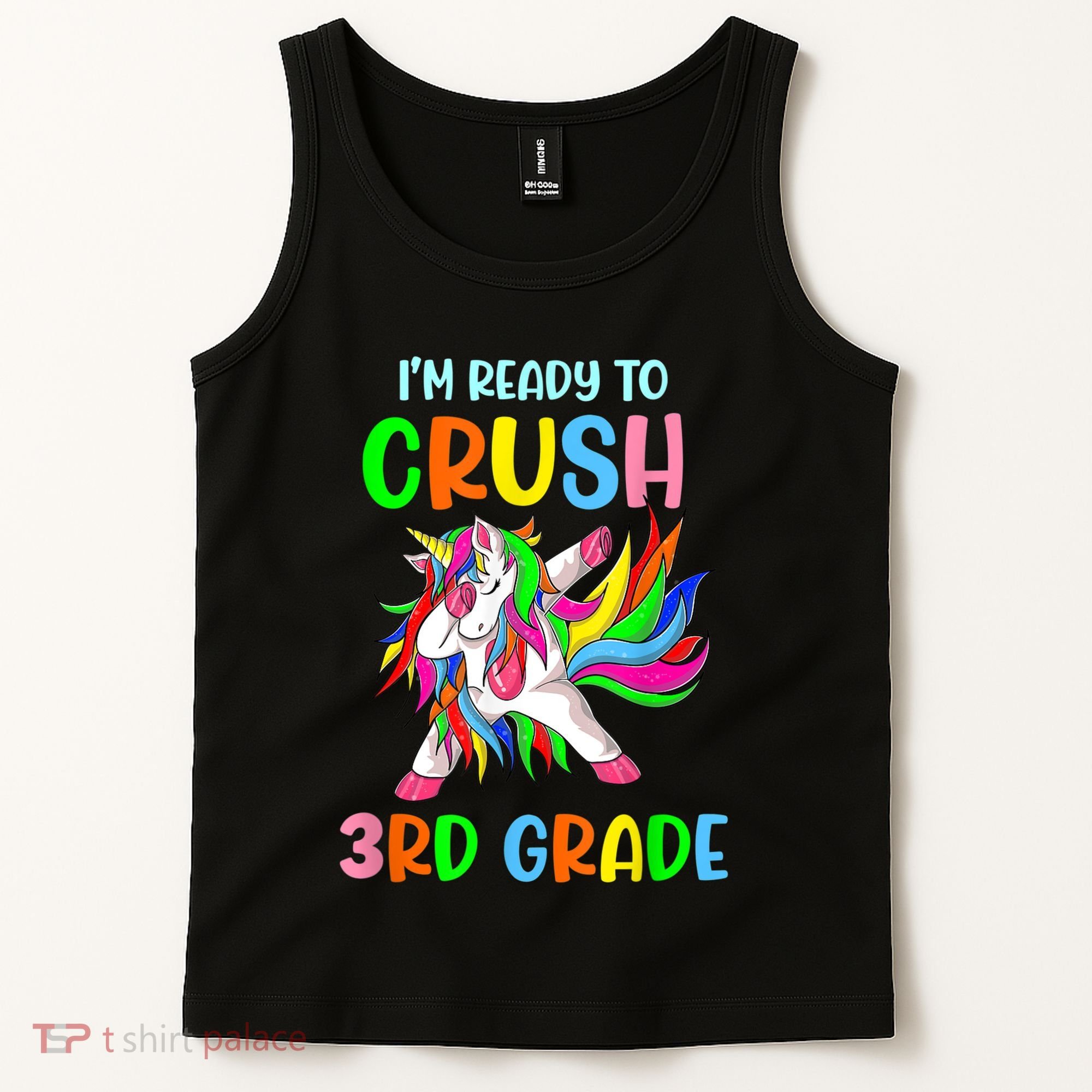 I Am Ready To Crush 3rd Grade Dabbing Unicorn Back To School Tank Top