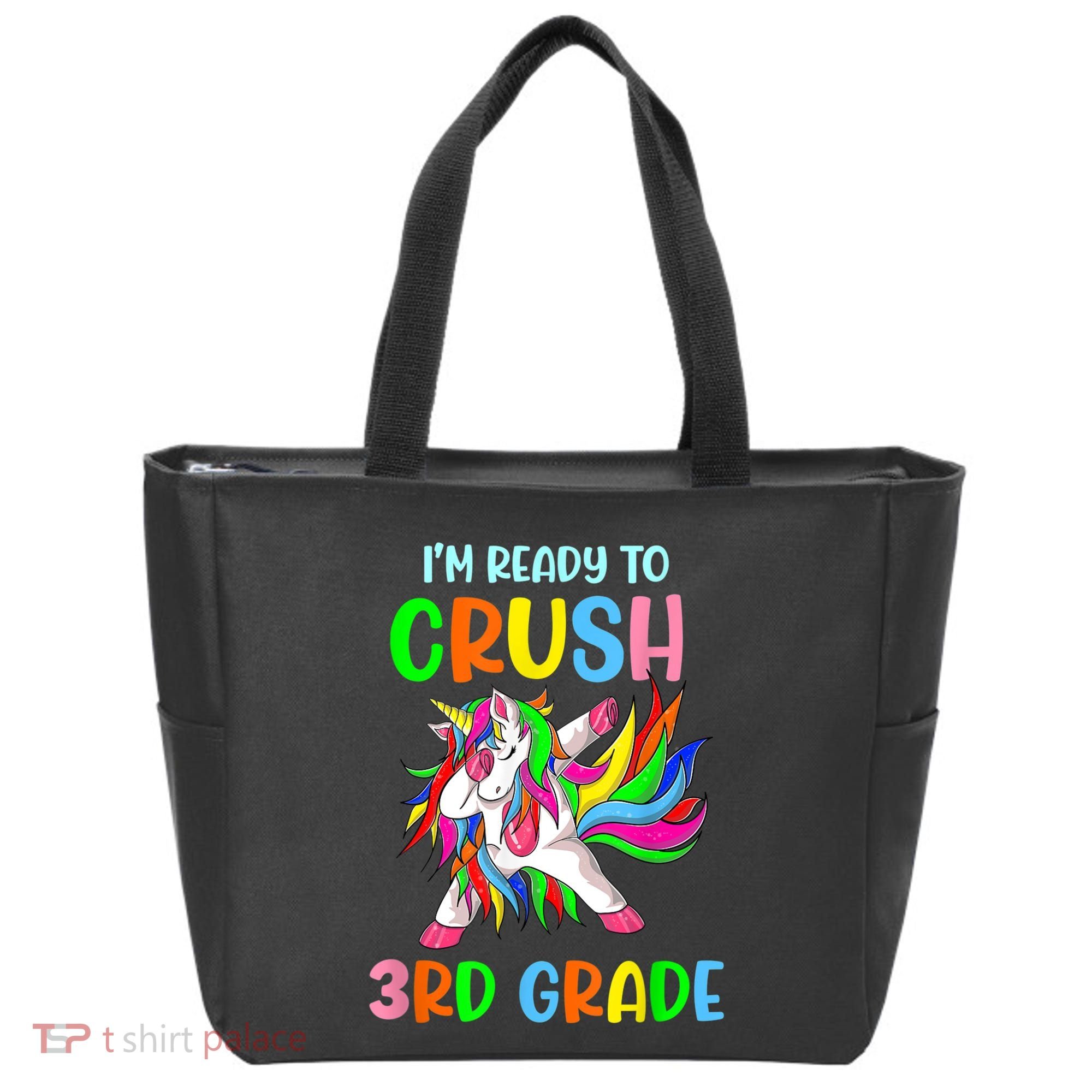 I Am Ready To Crush 3rd Grade Dabbing Unicorn Back To School Tote Bag
