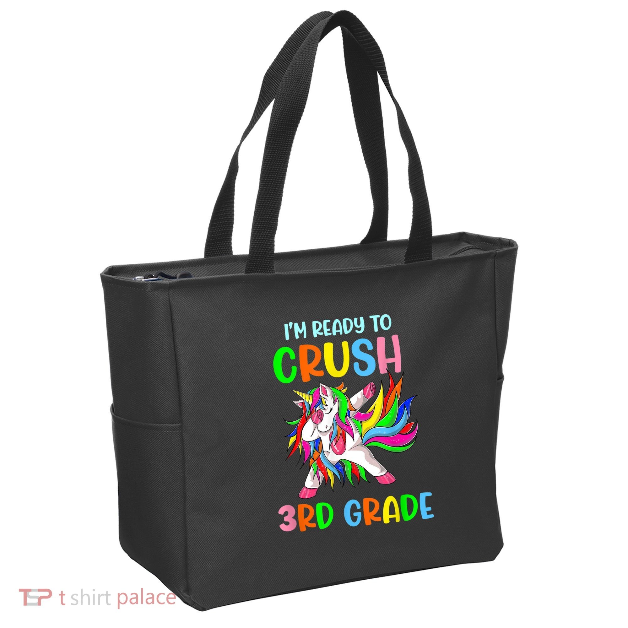 I Am Ready To Crush 3rd Grade Dabbing Unicorn Back To School Tote Bag