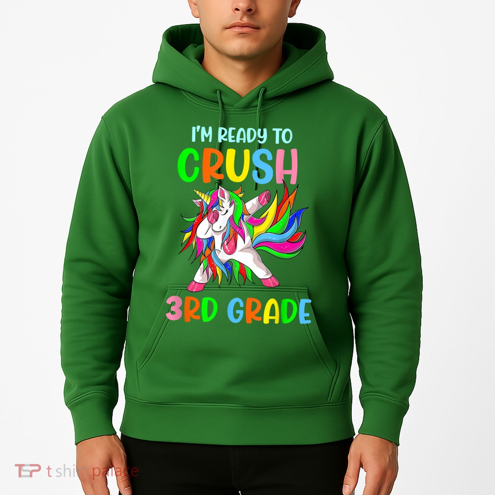 I Am Ready To Crush 3rd Grade Dabbing Unicorn Back To School Hoodie