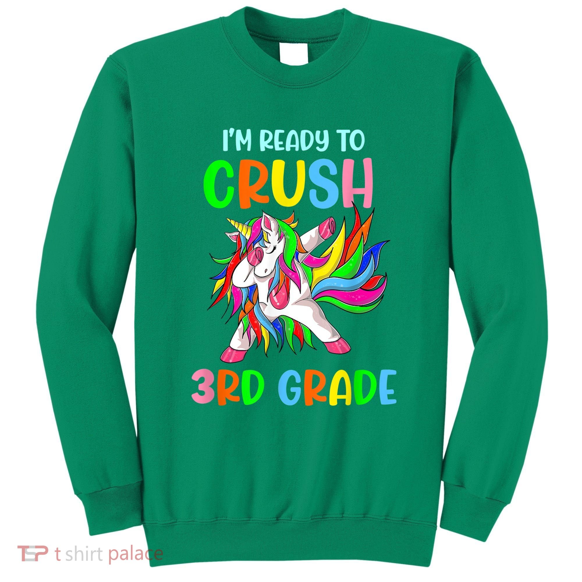 I Am Ready To Crush 3rd Grade Dabbing Unicorn Back To School Sweatshirt